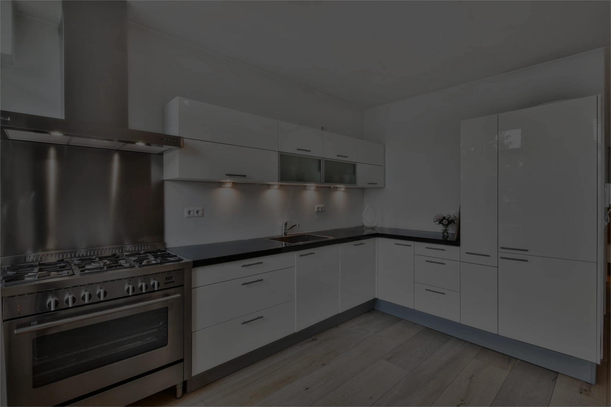 Kitchen remodeling project with custom cabinets, countertops, and modern kitchen design in Los Angeles